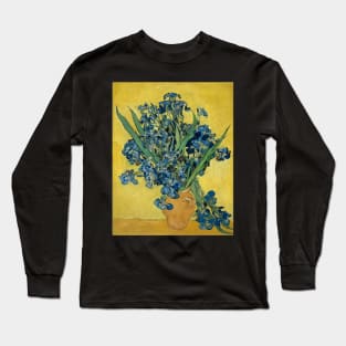 Vincent Van Gogh Irises in Vase Long Sleeve T-Shirt